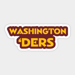 Washington 'Ders Sticker